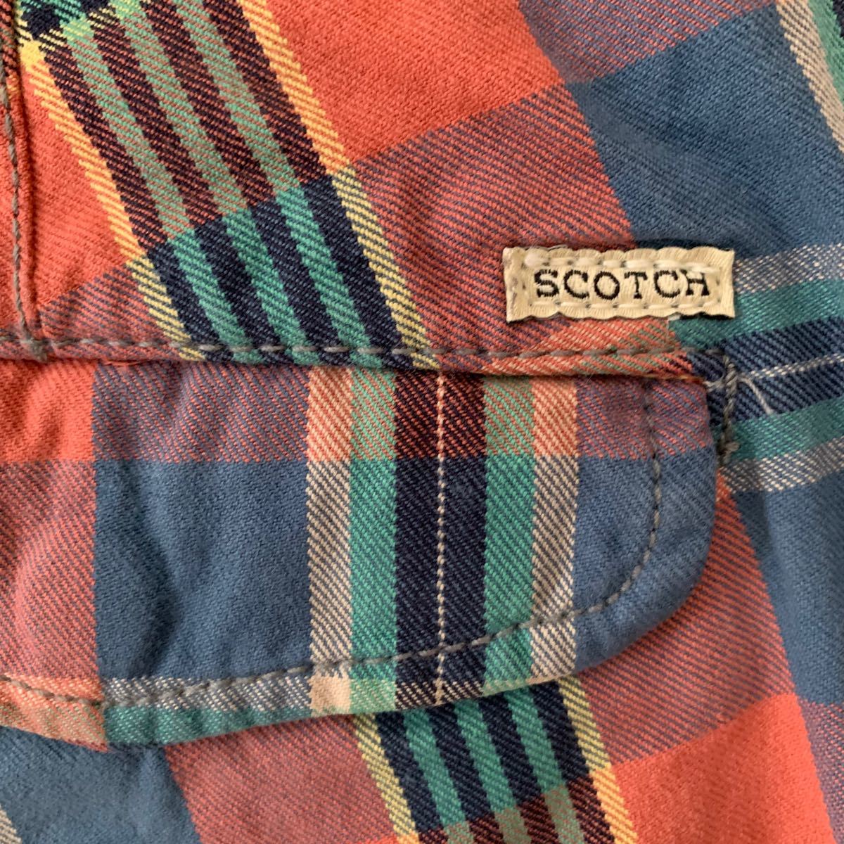 SCOTCH&SODA スコッチアンドソーダ　カーゴ　ハーフパンツ　チェック柄