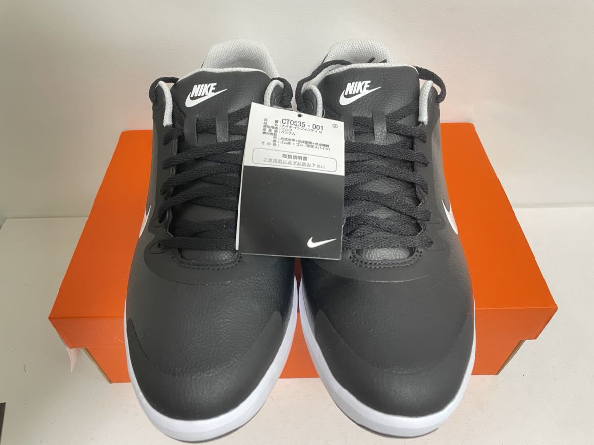 【送料無料】【新品】23.5㎝ Nike Infinity G Golf Shoe (Wide) ナイキ インフィニティ G ゴルフシューズ (ワイド) ブラック/ホワイト 黒白_画像5