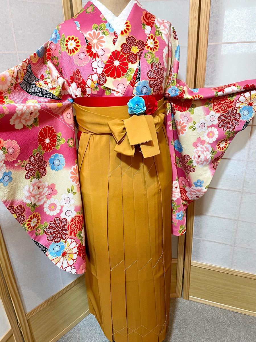 着物 二尺袖 袴 帯3点セット 卒業式 入学式 成人式（¥16,800） dofeli.com