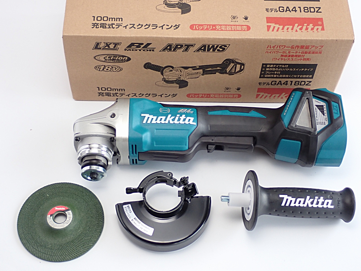 マキタ充電式ディスクグラインダー 18V モデルGA418DZ - 通販