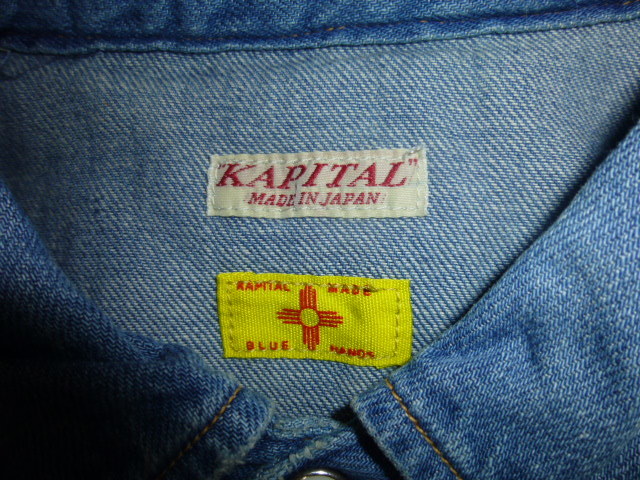 新品KAPITALキャピタル8OZフェザ－ジュエルロデオシャツ3_画像7