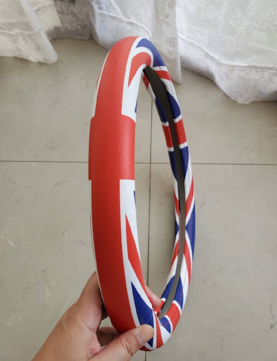  England national flag steering wheel cover [ red blue ] steering wheel cover [ car ] Union Jack good-looking 