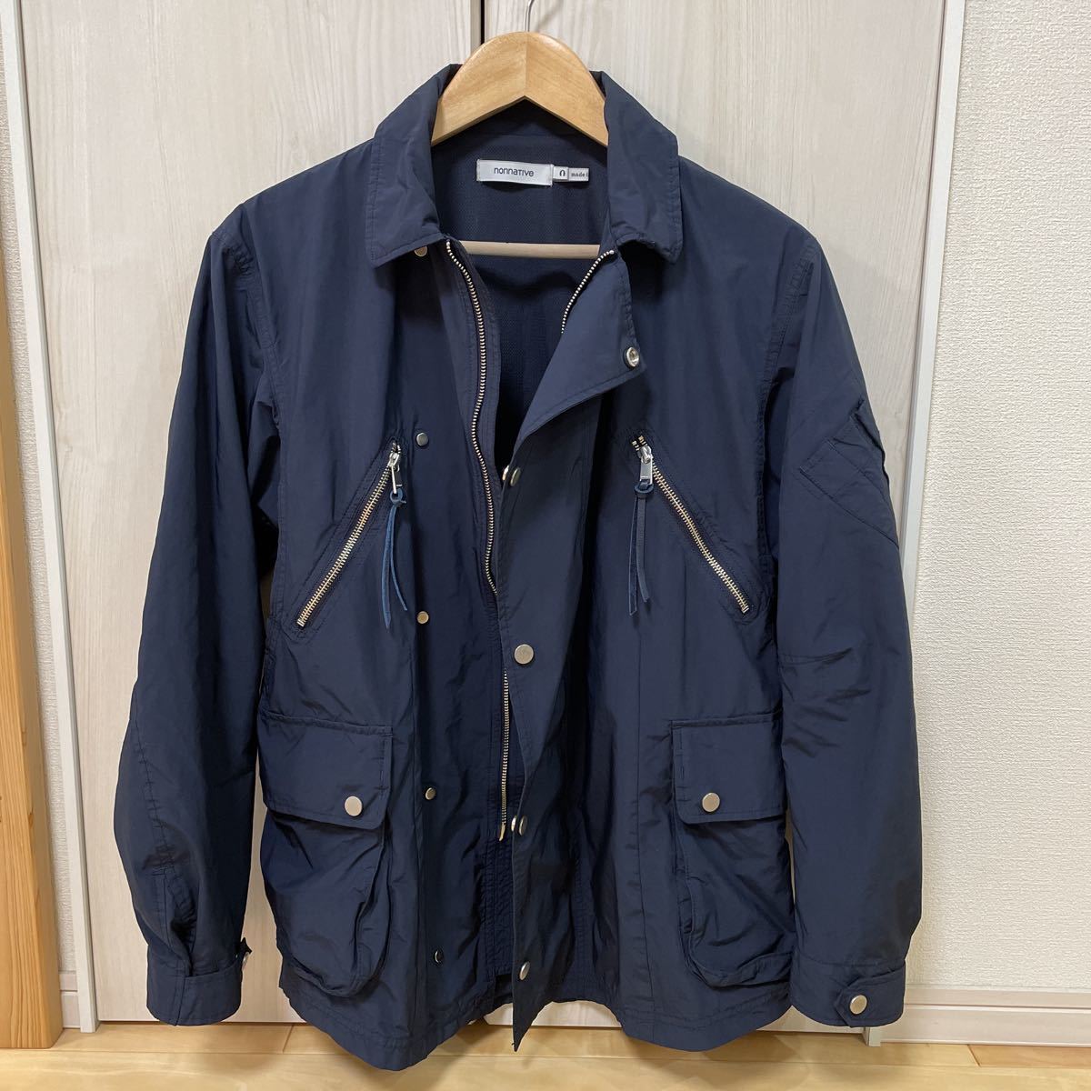 ノンネイティブ nonnative ジャケット コート COMMANDER JACKET P/N WEATHER メンズ サイズ0 Sサイズ NAVY ネイビー 春夏