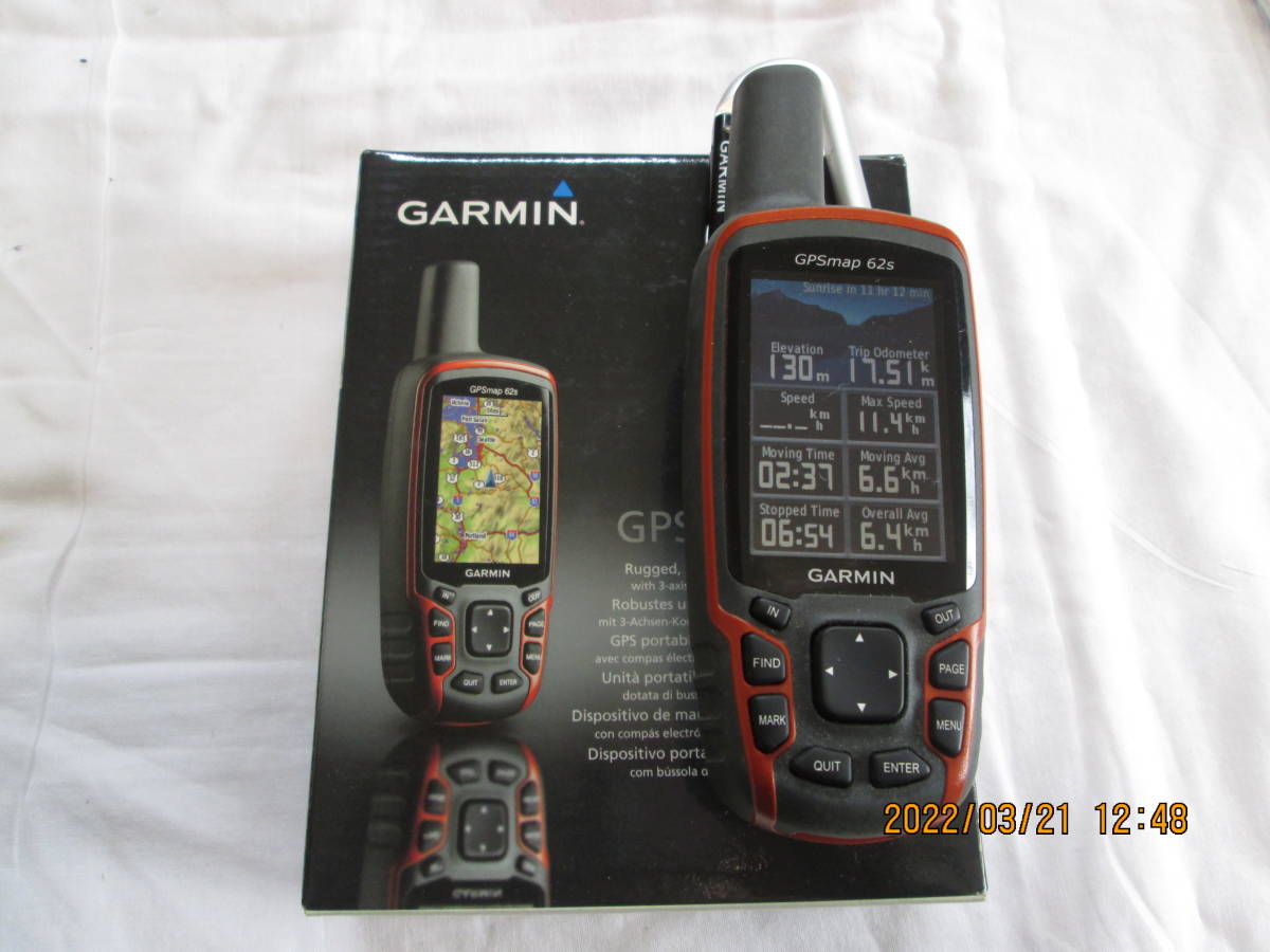 GARMIN map　６２S　登山用GPS　中古でも美品_画像1