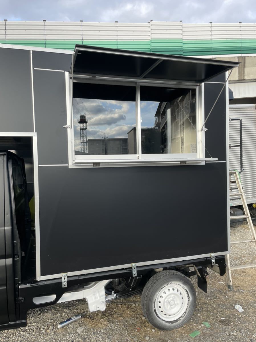  kitchen car BOX. work + all painting attaching all country delivery OK sleeping area in the vehicle, disaster dispatch car, movement sale, movement office, how to use various 