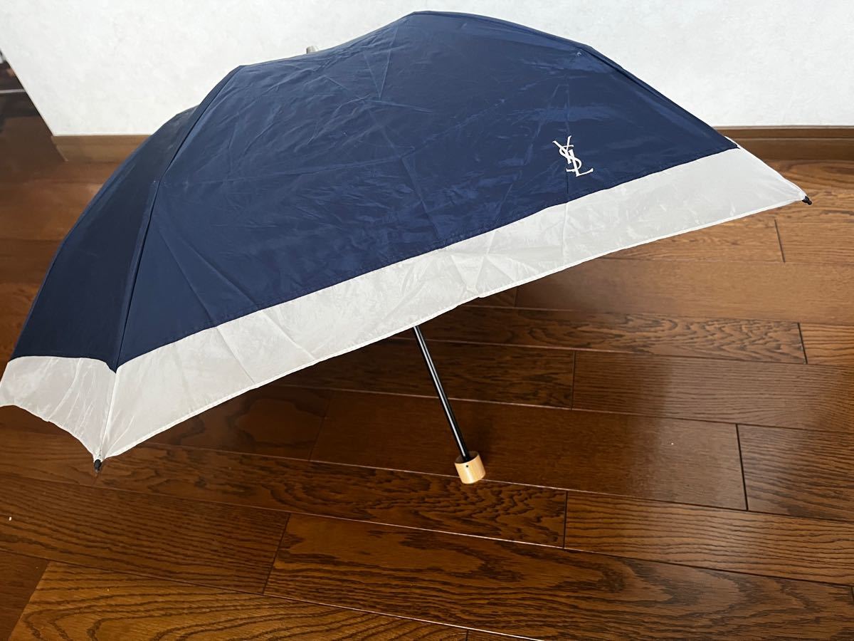 値下げ　美品　イヴ　サンローラン　折り畳み傘　袋付　日傘兼用　希少　ヴィンテージ
