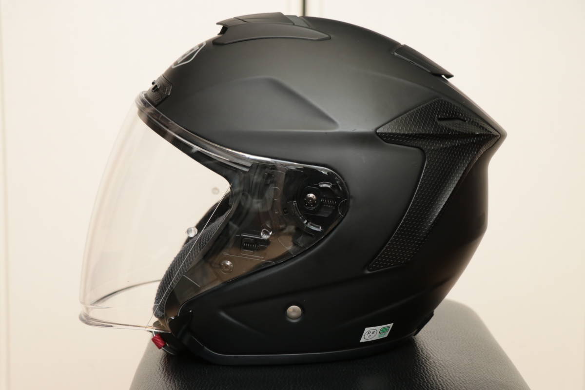 SHOEI J-FORCE4 Jフォース マットブラック 外装美品 size S ジェットヘルメット ショウエイ SHOEI J-FORCE4 マットブラック