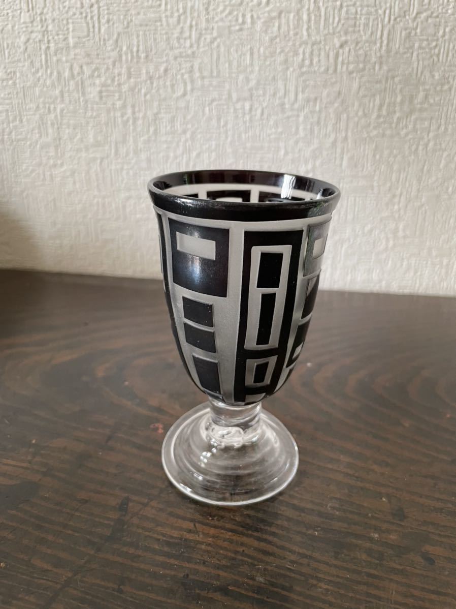 ヤフオク! ガラス 時代 銘あり ギヤマン カップ 金属が貼ってありま