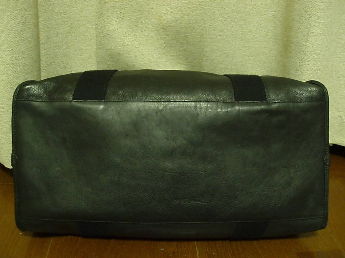 *MULBERRY maru Berry leather Boston bag England made Britain made black original leather 