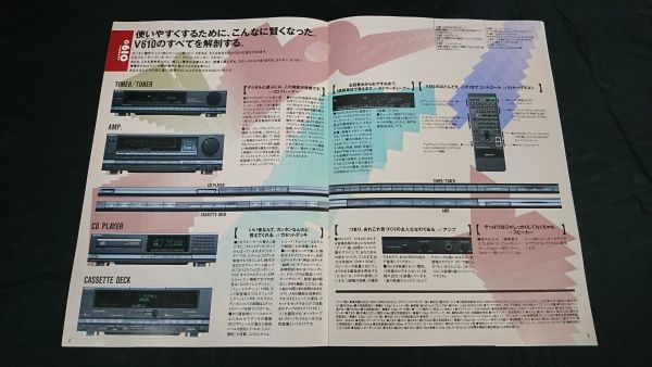 『SONY(ソニー) ミニコンポーネントステレオ Liberty(リバティ)V610・V710 カタログ 1991年11月』ソニー株式会社_画像4