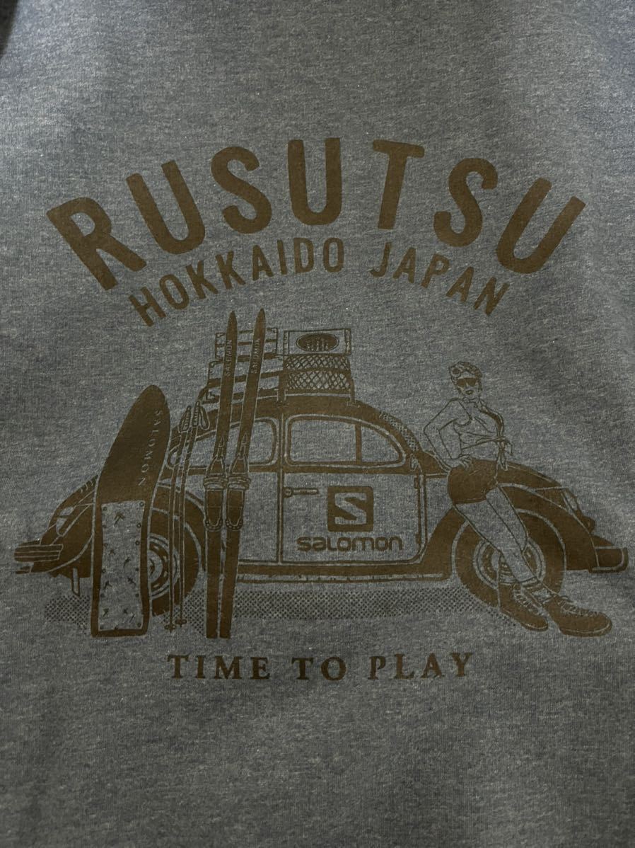SALOMON サロモン スキー スノーボード フーディー 裏起毛 パーカー 北海道 RUSUTSU ルスツ スキー場 限定 XL サイズ 新品 送料 無料 1
