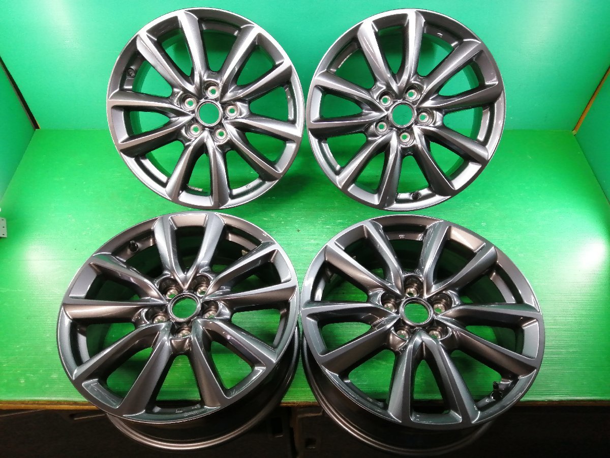 ○@5867 マツダ3 純正 ホイール 4本 ◇新車外し◇ 18×7J +45 5H