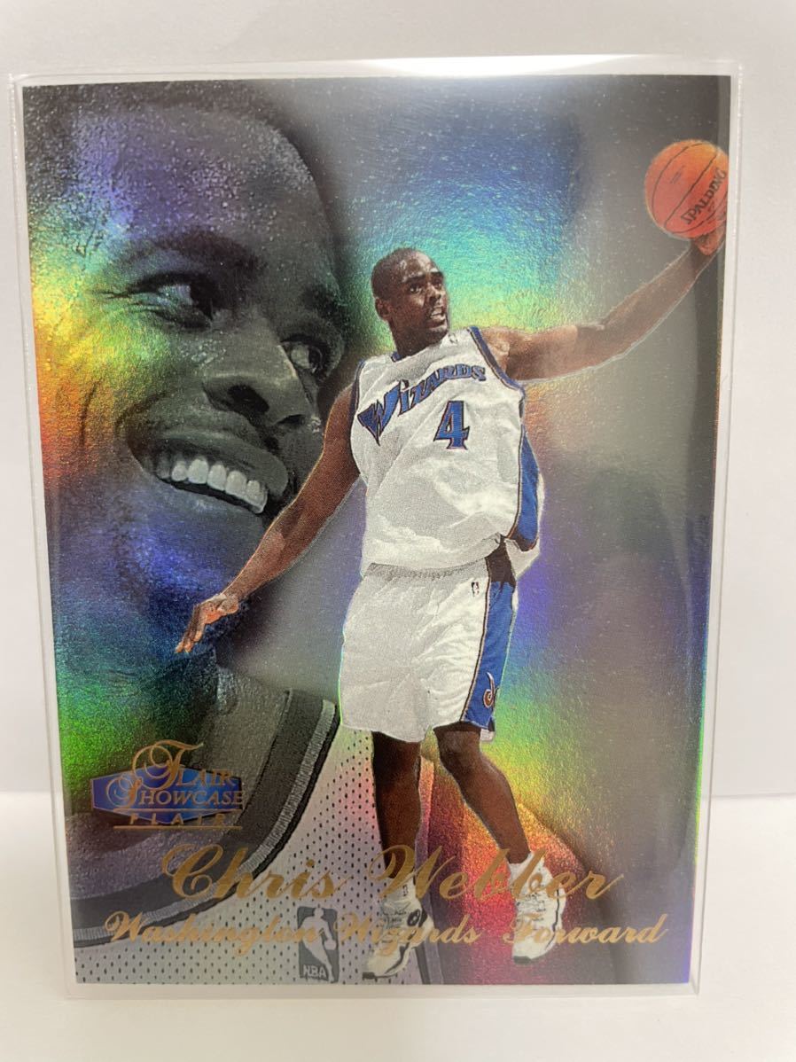 NBAカード　クリス・ウェバー　CHRIS WEBBER FLAIR SHOWCASE FLAIR FLEER’97-‘98 SHOWPIECE【ウィザーズ時代】_画像1