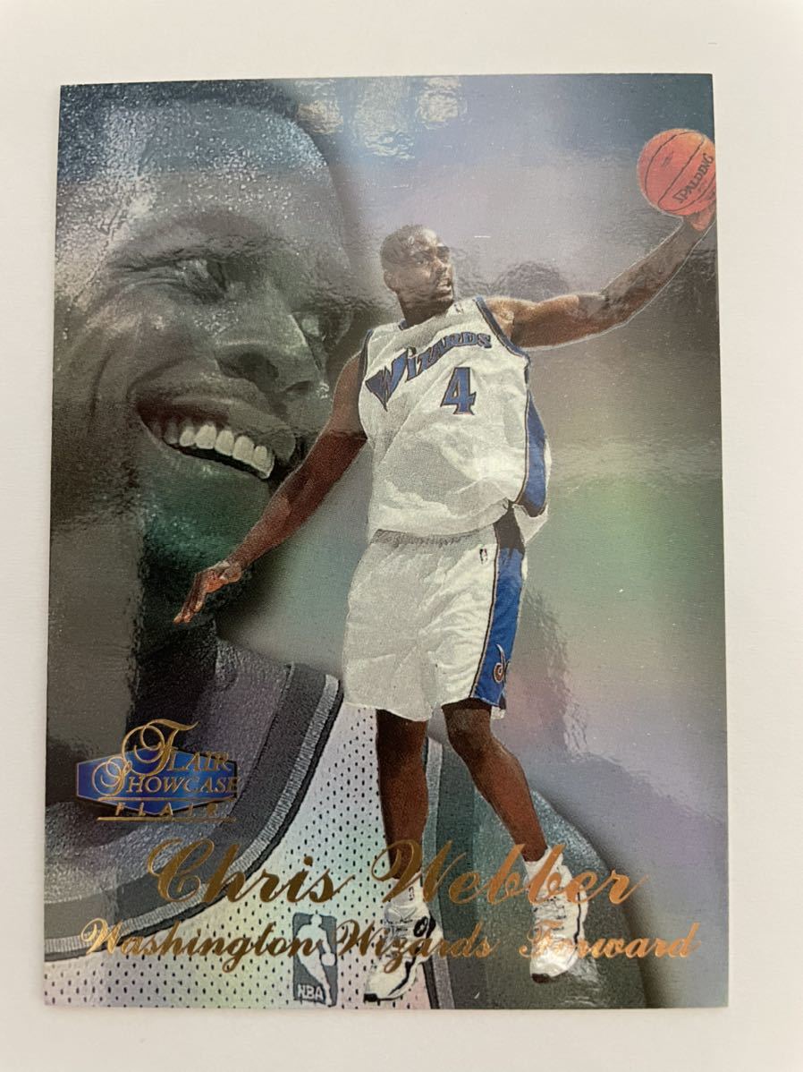 NBAカード　クリス・ウェバー　CHRIS WEBBER FLAIR SHOWCASE FLAIR FLEER’97-‘98 SHOWPIECE【ウィザーズ時代】_画像2