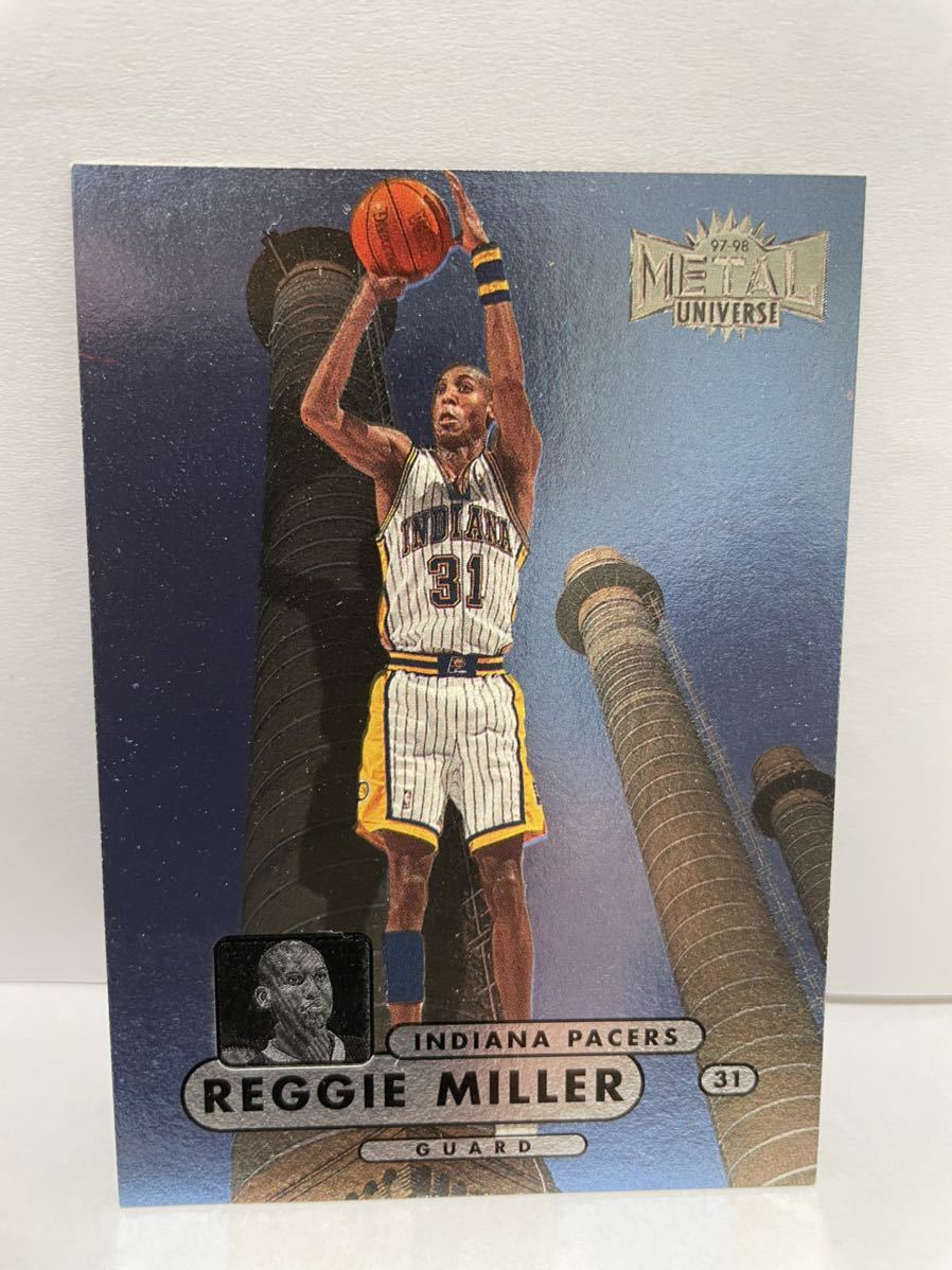 NBAカード　レジー・ミラー　REGGIE MILLER 　　SKYBOX ‘97-‘98 METAL UNIVERSE_画像2