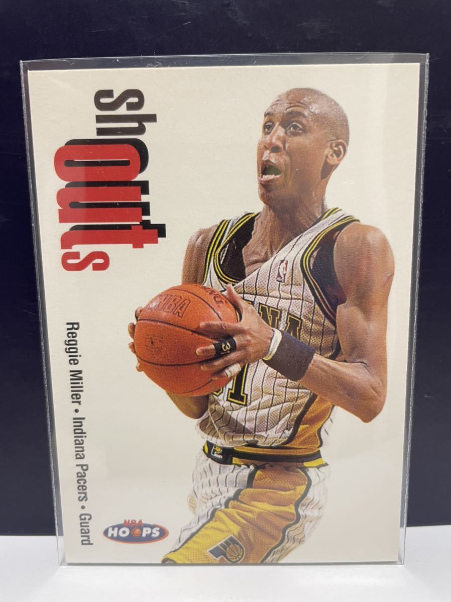 NBAカード　レジー・ミラー　REGGIE MILLER 　　SKYBOX NBA HOOPS’98-‘99 Shouts 【19 of 30 SD】※インサートカード_画像2