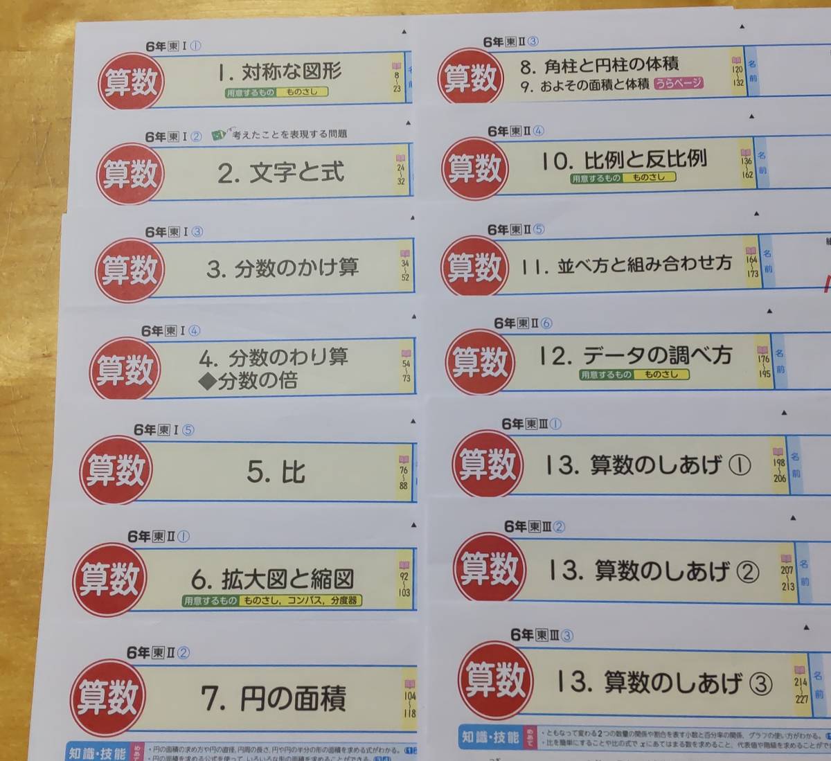 注目ブランド 最新版 小学校 カラーテスト 算数 6年 参考書