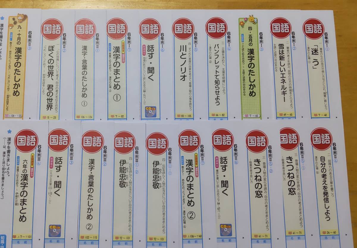 小学生 カラーテスト 6年 2021年度 国語 1年分 教育出版版 ぶんけい