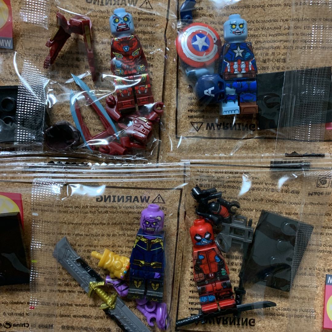レゴ互換 アベンジャーズ ゾンビver ミニフィグ8体セット レゴ互換 アベンジャーズ ゾンビver ミニフィグ8体セット