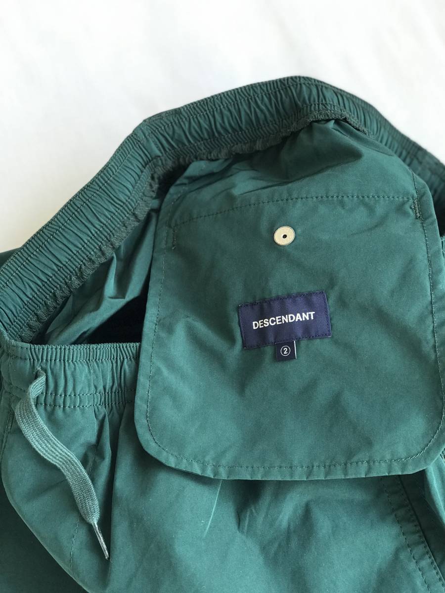 DESCENDANT SHORE NYLON BEACH PANTS 新品未使用 GREEN 2 visvim