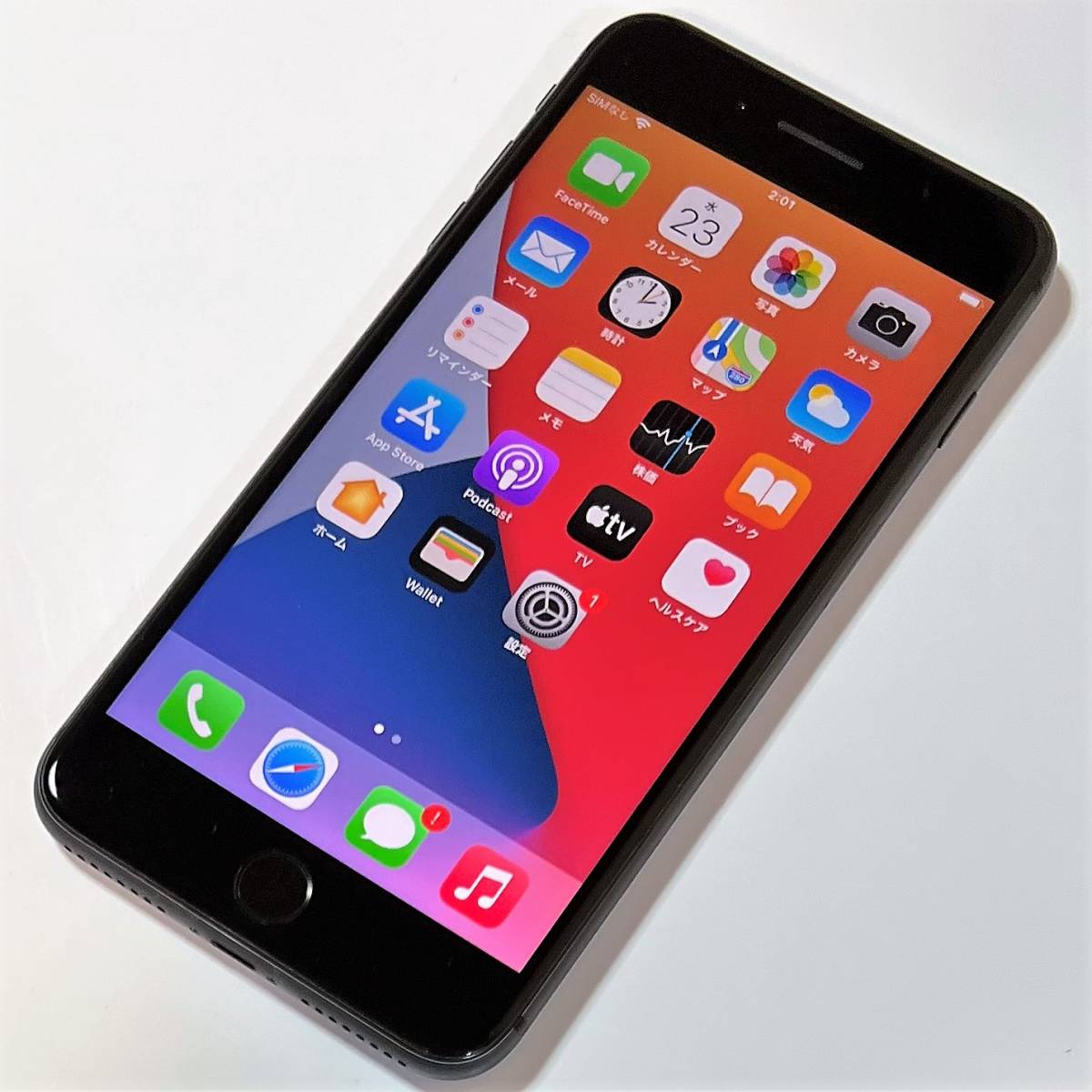 SIMフリー iPhone Plus スペースグレイ 64GB M9QK2J/A バッテリー最大容量82％ 格安SIM MVNO 海外利用可  アクティベーションロック解除済