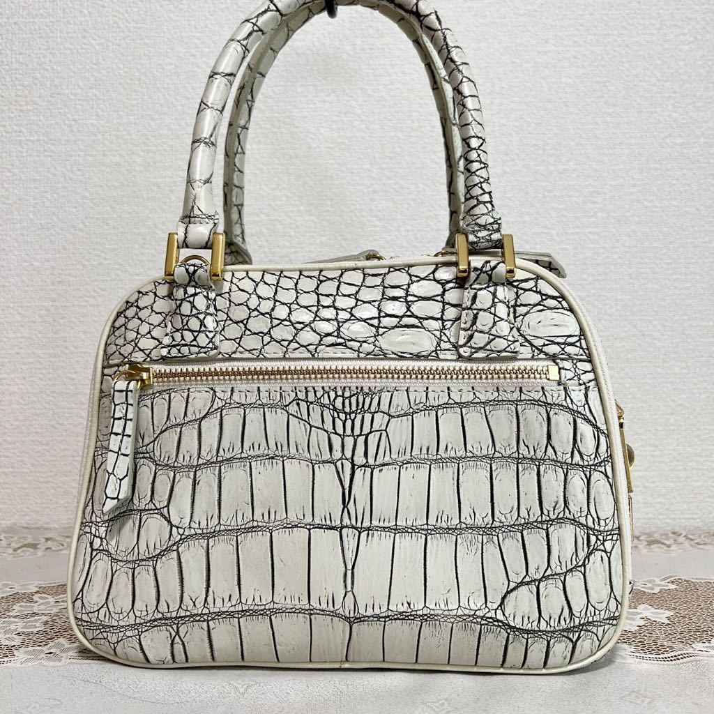 美品☆ JRA 認定 クロコダイル レザー 2way ハンドバッグ ショルダー