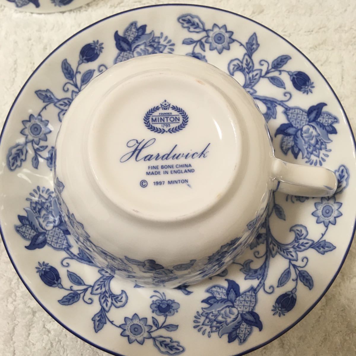 ミントン ハードウィック カップ&ソーサー 6客 Minton Hardwick ミントン ハードウィック カップ&ソーサー 6客 Minton Hardwick