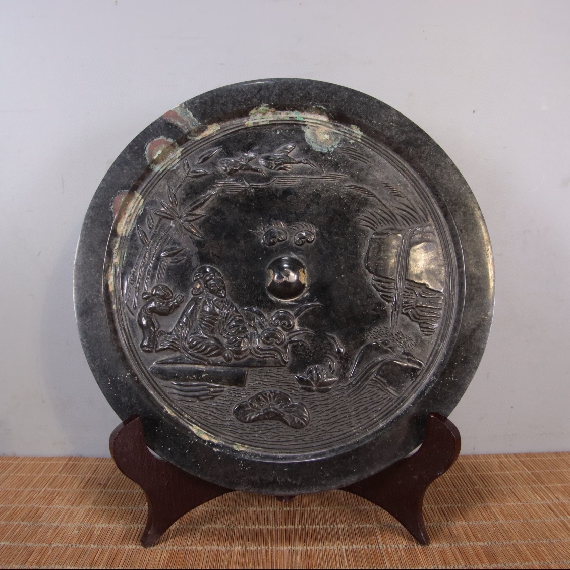 典藏*青銅製 青銅器*賞月鏡】鏡 古鏡 超美品 中国古美術 ieeu.ir
