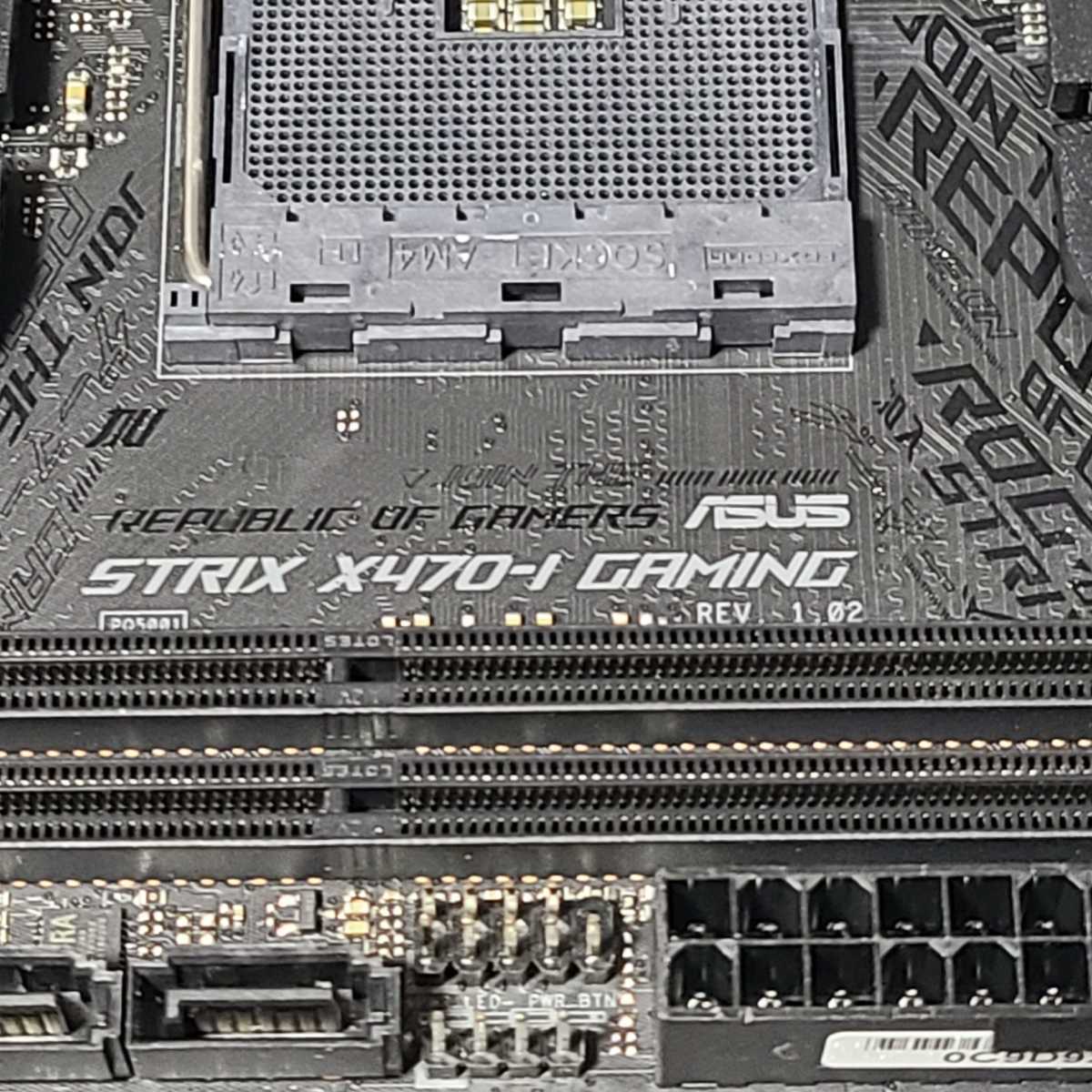 ASUS ROG STRIX X470-I GAMING IOパネル付属 Socket AM4 Mini-ITX