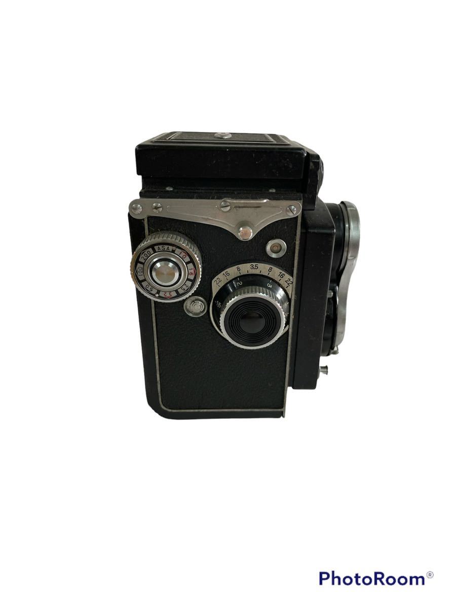 K330-4 YASHICA Flex ヤシカ　フレックス　二眼レフカメラ　1：3.5 f=80mm 専用ケース付　ジャンク、現状品_画像4