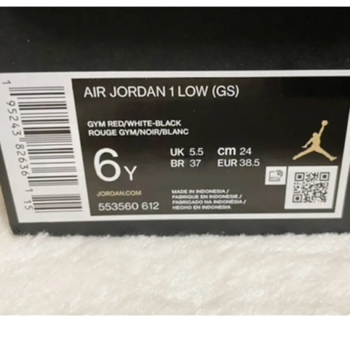 新品未使用 Nike Air Jordan 1 Low GS Bred Toe www.samplesizesocial.com