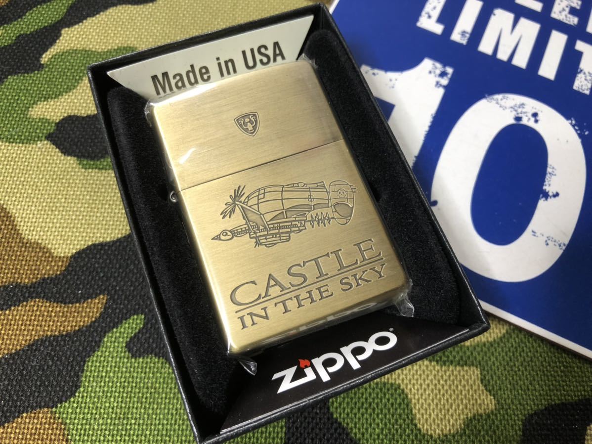 ●新品●送料140円～●ジブリ 好きにオススメ♪ 天空の城 ラピュタ タイガーモス 2 ジッポーライター mercismith2zippo NZ-1_画像1