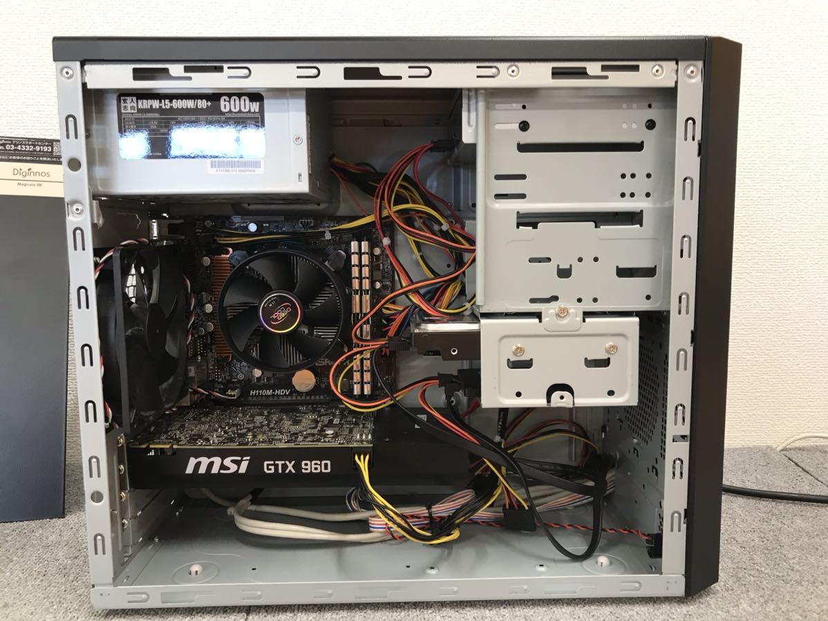 ゲーミングPC core i5-3470 GTX1060 12GB 480GB-