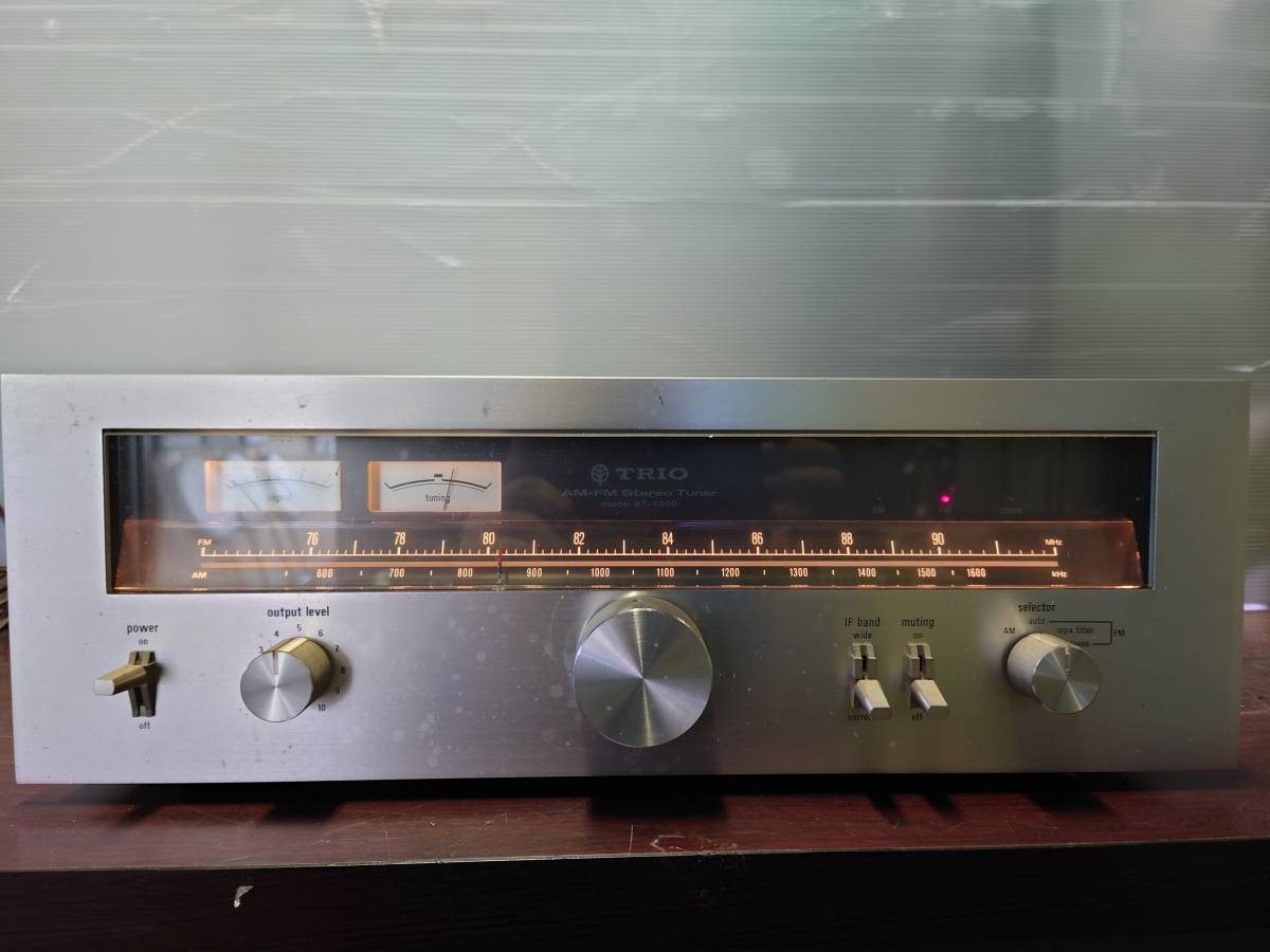 TRIO AM-FM Stereo Tuner KT-7300 ジャンク品_画像1