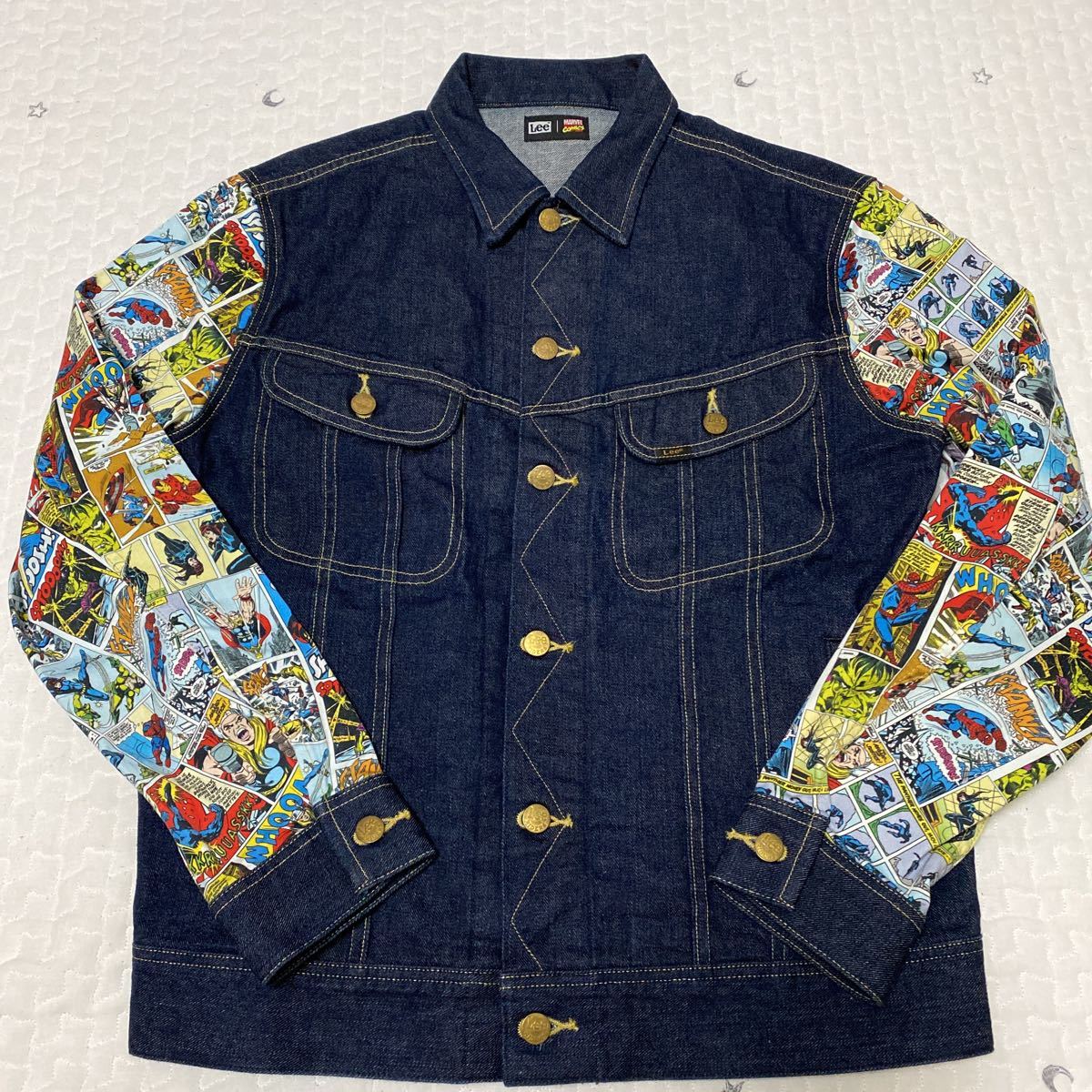 送料込 新品同様 Lee marvelコラボ アメコミ デニムジャケット G 送料込 新品同様 Lee marvelコラボ アメコミ デニムジャケット G