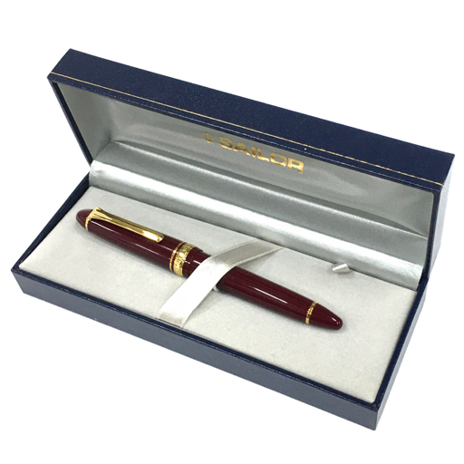 美品 セーラー 万年筆 1911 ペン先 21K 875 カートリッジ式 筆記用具