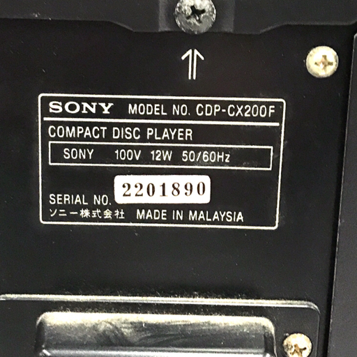 Yahoo!オークション - SONY CDP-CX200F 200枚連装CDチェンジャー Yahoo!オークション - SONY CDP-CX200F 200枚連装CDチェンジャー