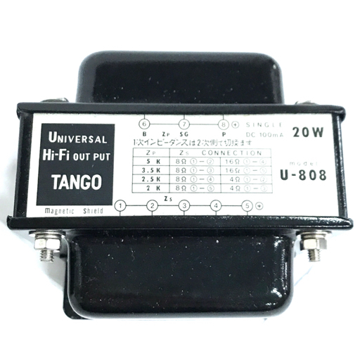 1円 TANGO U-808 20W 出力トランス 2点セット タンゴ 真空管アンプ 自作用_画像4