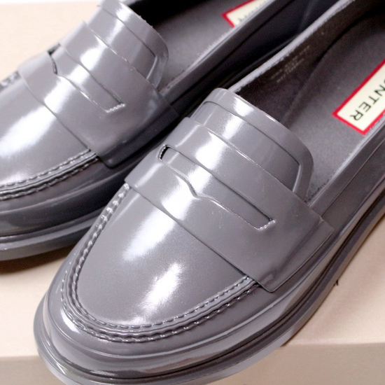 ☆☆ 未使用 定価15000円 HUNTER ハンター ☆☆ ORIGINAL PENNY LOAFER UK3 JPN22cm ペニーローファー レインシューズ_画像4