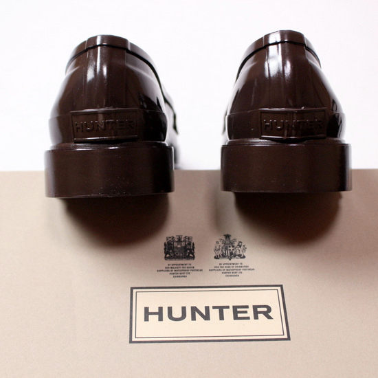 ** unused regular price 15000 jpy HUNTER Hunter **pe knee Loafer ORIGINAL PENNY LOAFER UK3 JPN22cm rain shoes 