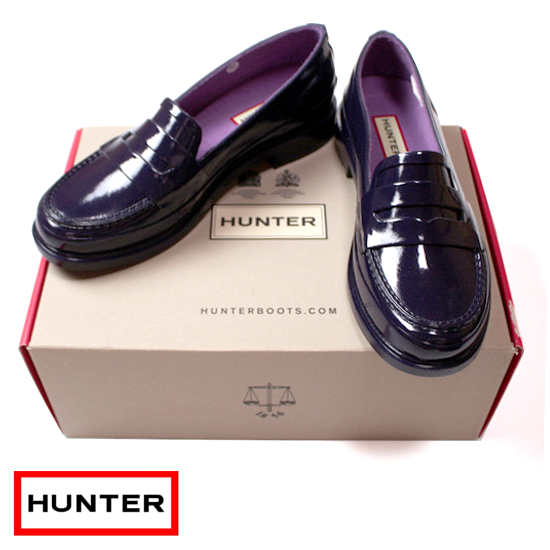 ☆☆ 未使用 定価15000円 HUNTER ハンター ☆☆ ペニーローファー ORIGINAL PENNY LOAFER UK3 JPN22cm レインシューズ_画像1