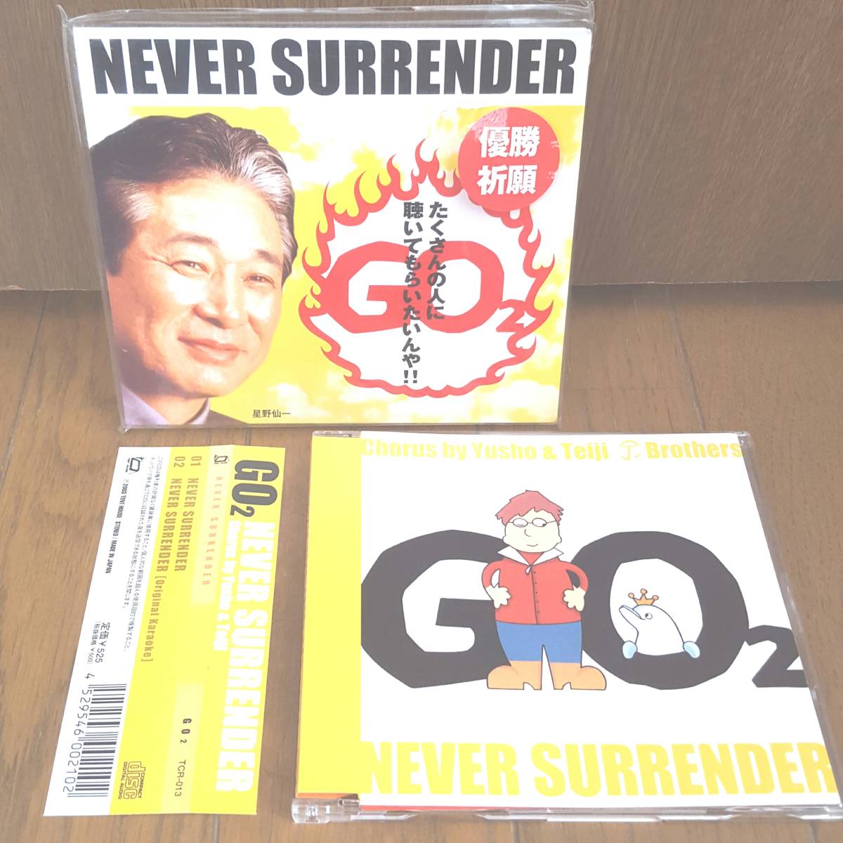 CD NEVER SURRENDER GO2 /カラオケ入り 星野仙一_画像1