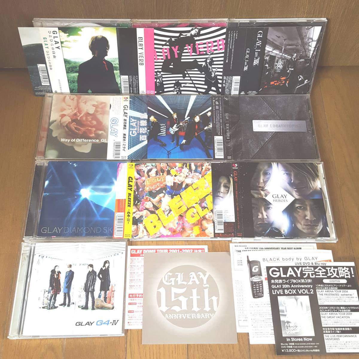 CD10枚セット GLAY 百花繚乱G4 Ⅳ BLEEZE Ⅲ DIAMOND SKIN HEROES DEATHTOPIA VERB I AM XXXひとひらの自由WAY OF DIFFERENCE/彼女はゾンビ_画像1