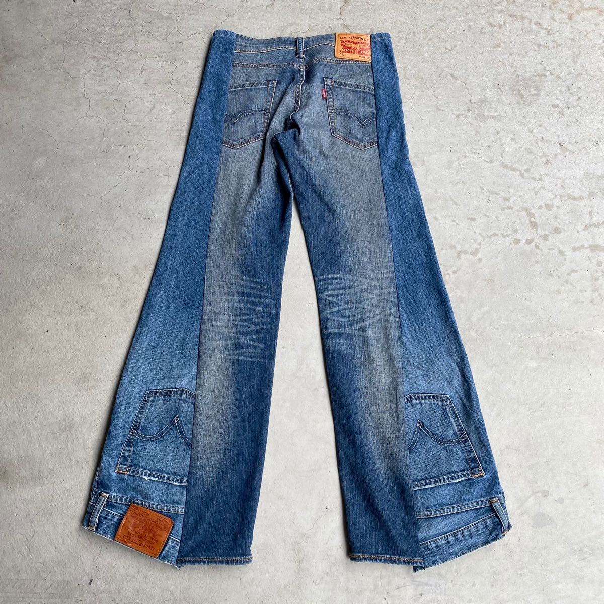 リーバイス LEVI'S フレアリメイクデニム 再構築
