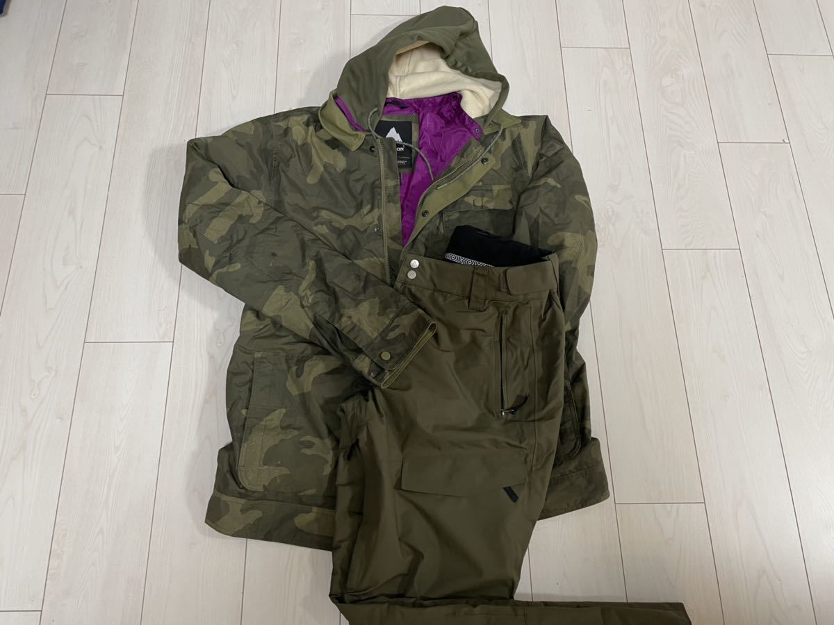 バートン BURTON スノーボードウェア スキーウェア 上下セット 美品