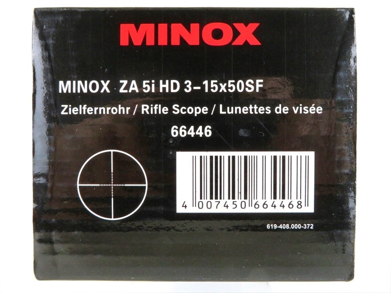 ＜送料無料＞ MINOX ZA5i HD 3-15×50SF 実銃対応 ＜正規品＞