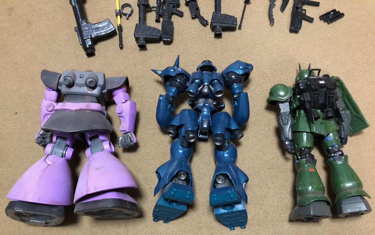 Yahoo!オークション - ガンプラ1/100MG 組立済 3体セット Yahoo!オークション - ガンプラ1/100MG 組立済 3体セット