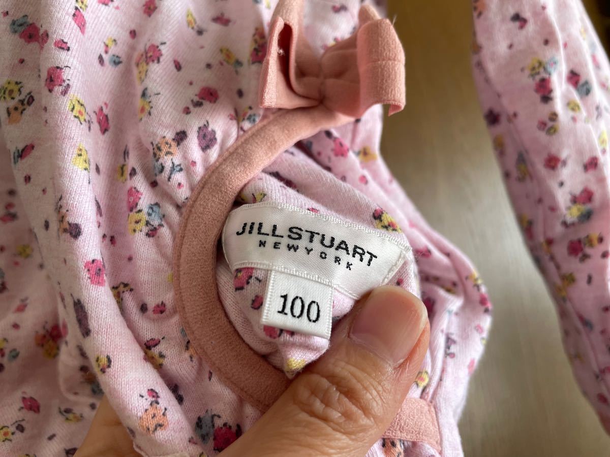 JILLSTUART ナイロン パーカー アウター ジャンパー リバーシブル ジルスチュアート 100 花柄 ピンク