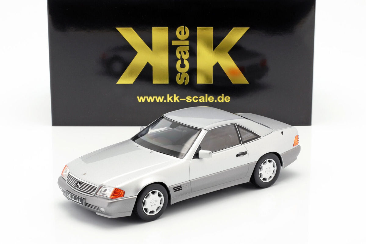 KK scale 1/18 Mercedes Benz 500 SL R129 1993　シルバー　ダイキャスト製　メルセデス　ベンツ_画像1