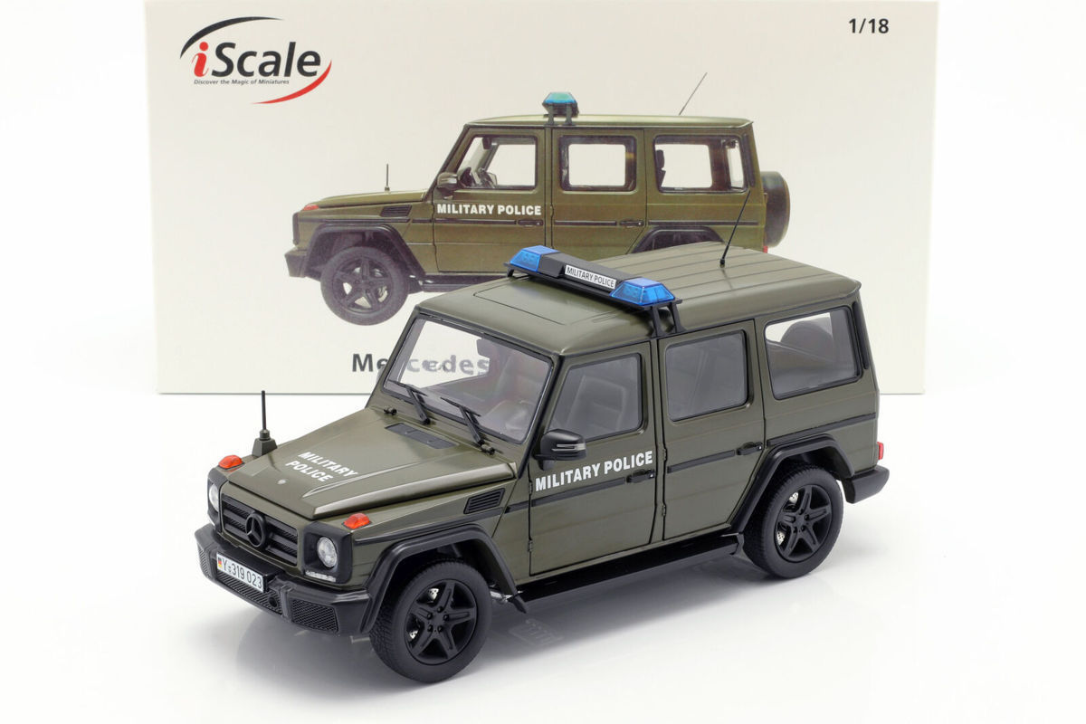 iScale 1/18 Mercedes Benz G Class (W463) year 2015 military police　メルセデス　ベンツ